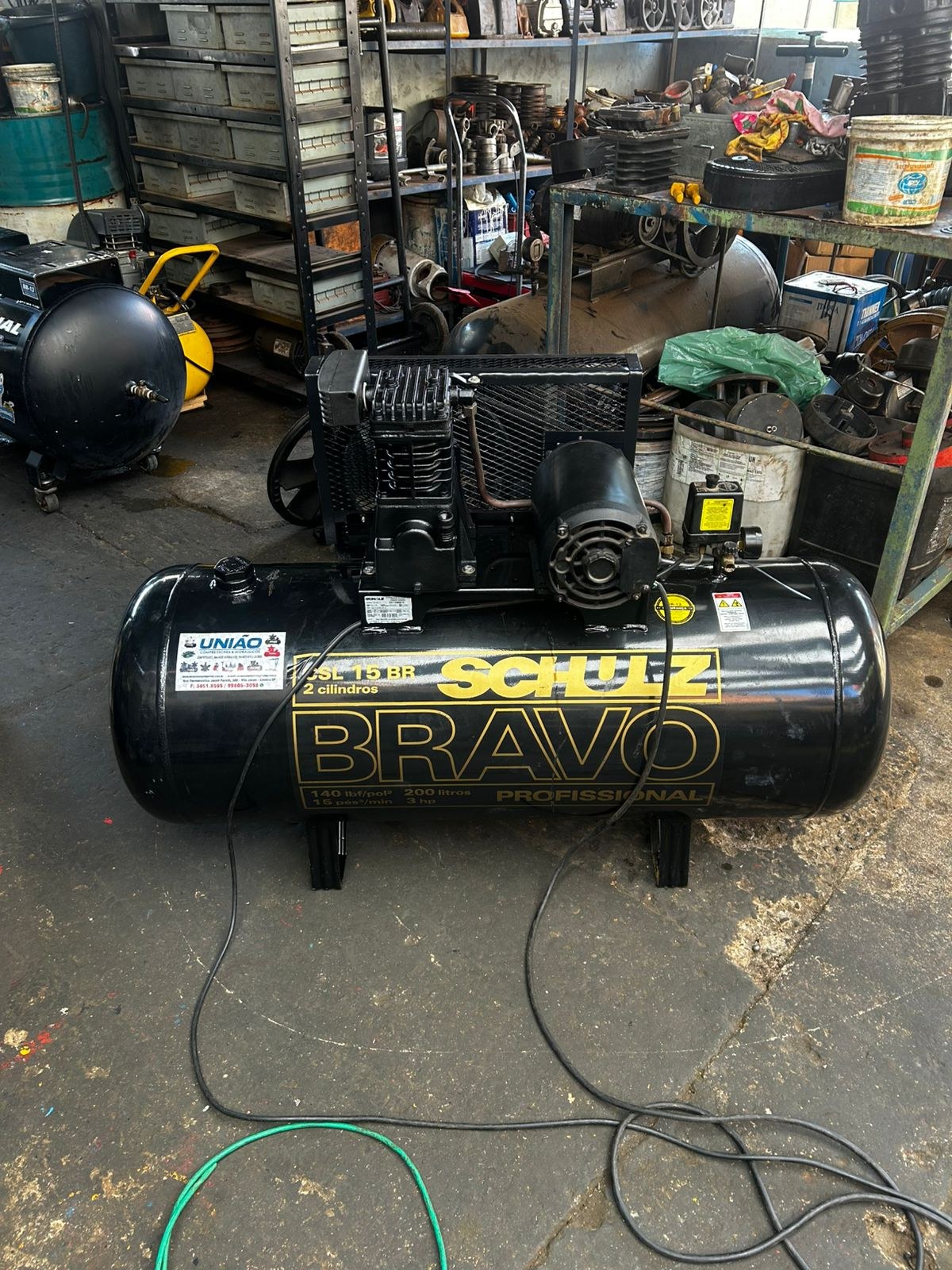 Foto real 11 de equipamento atendido pela União Compressores