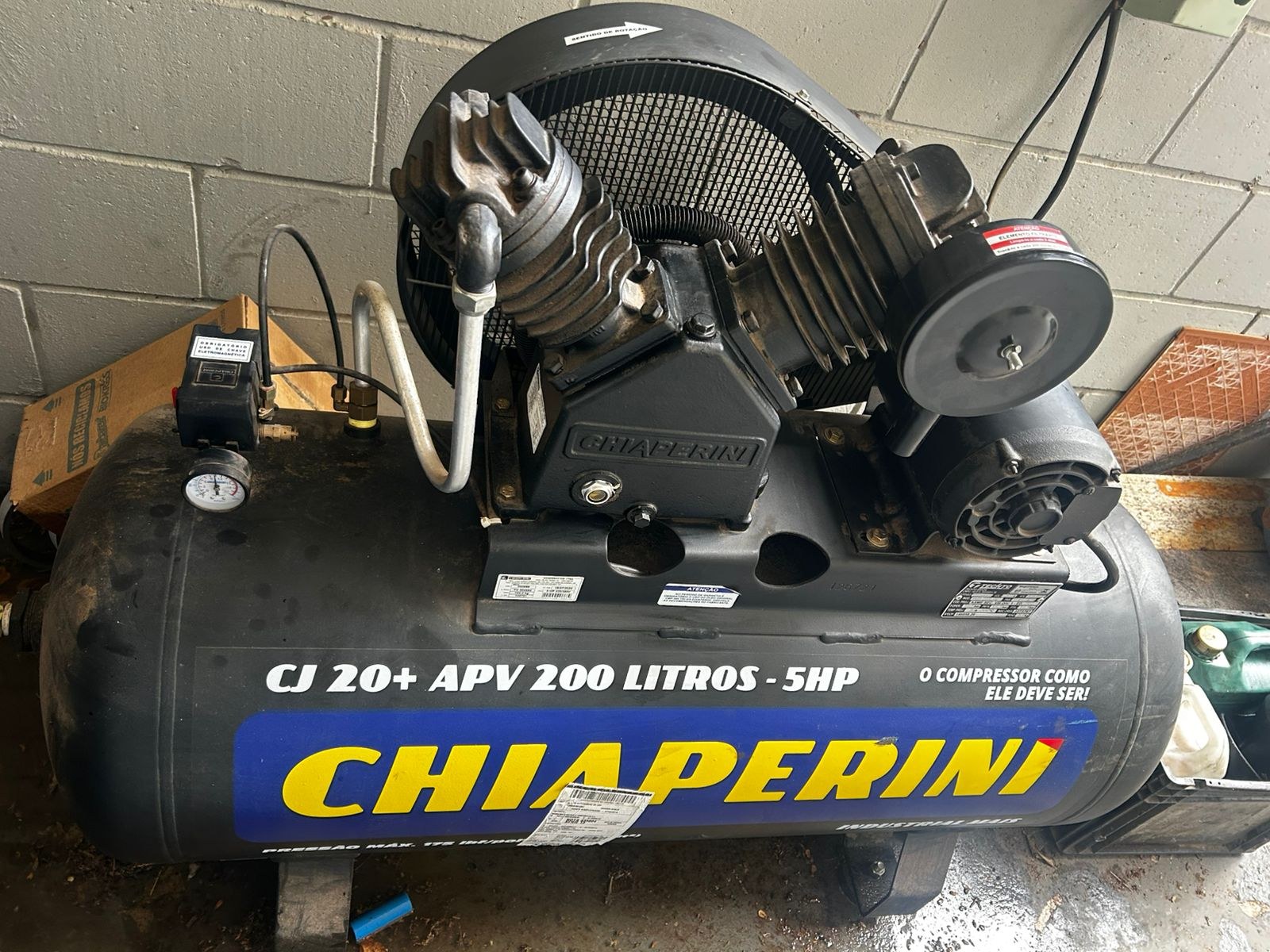 Foto real 22 de equipamento atendido pela União Compressores