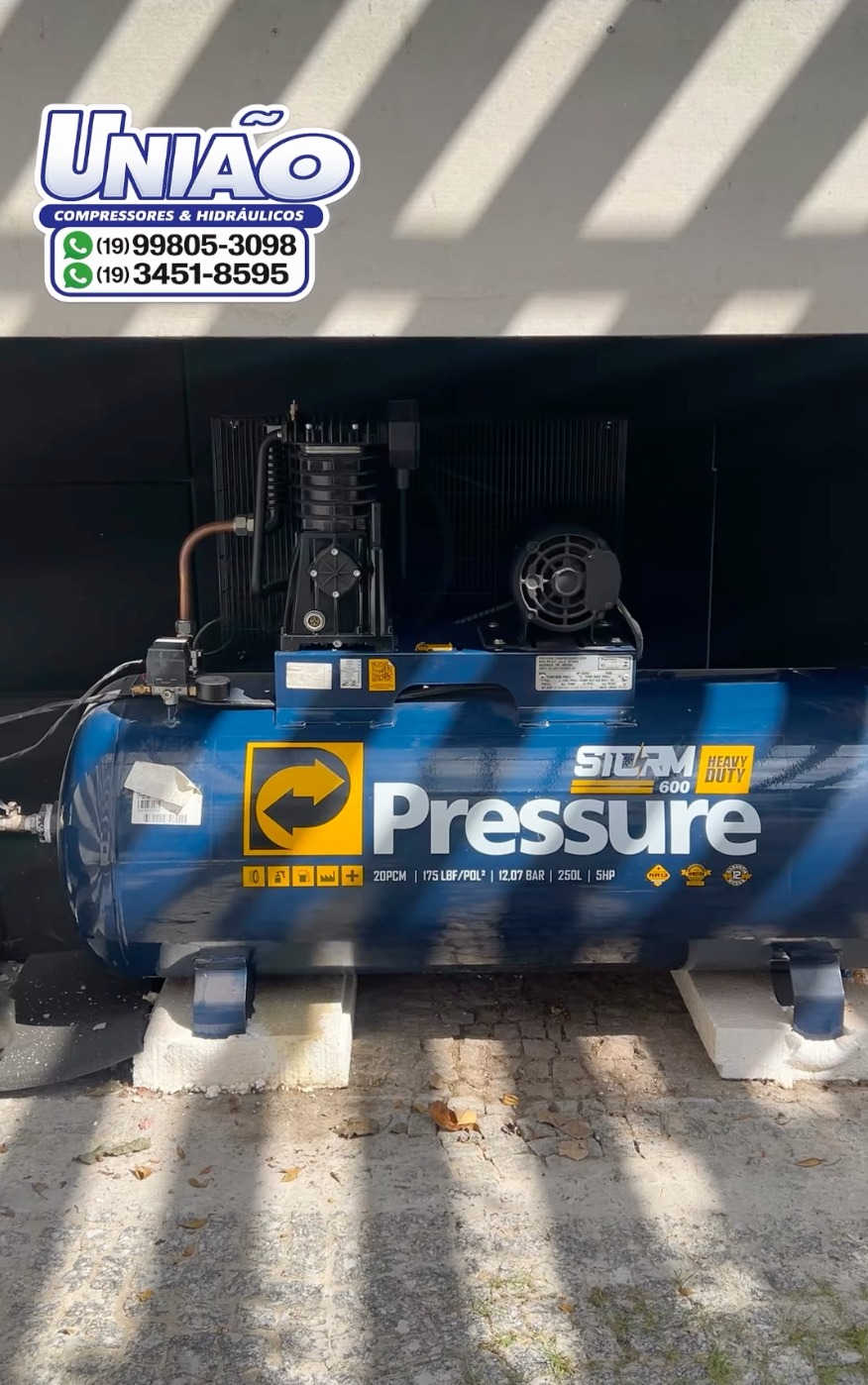 Foto real 28 de equipamento atendido pela União Compressores