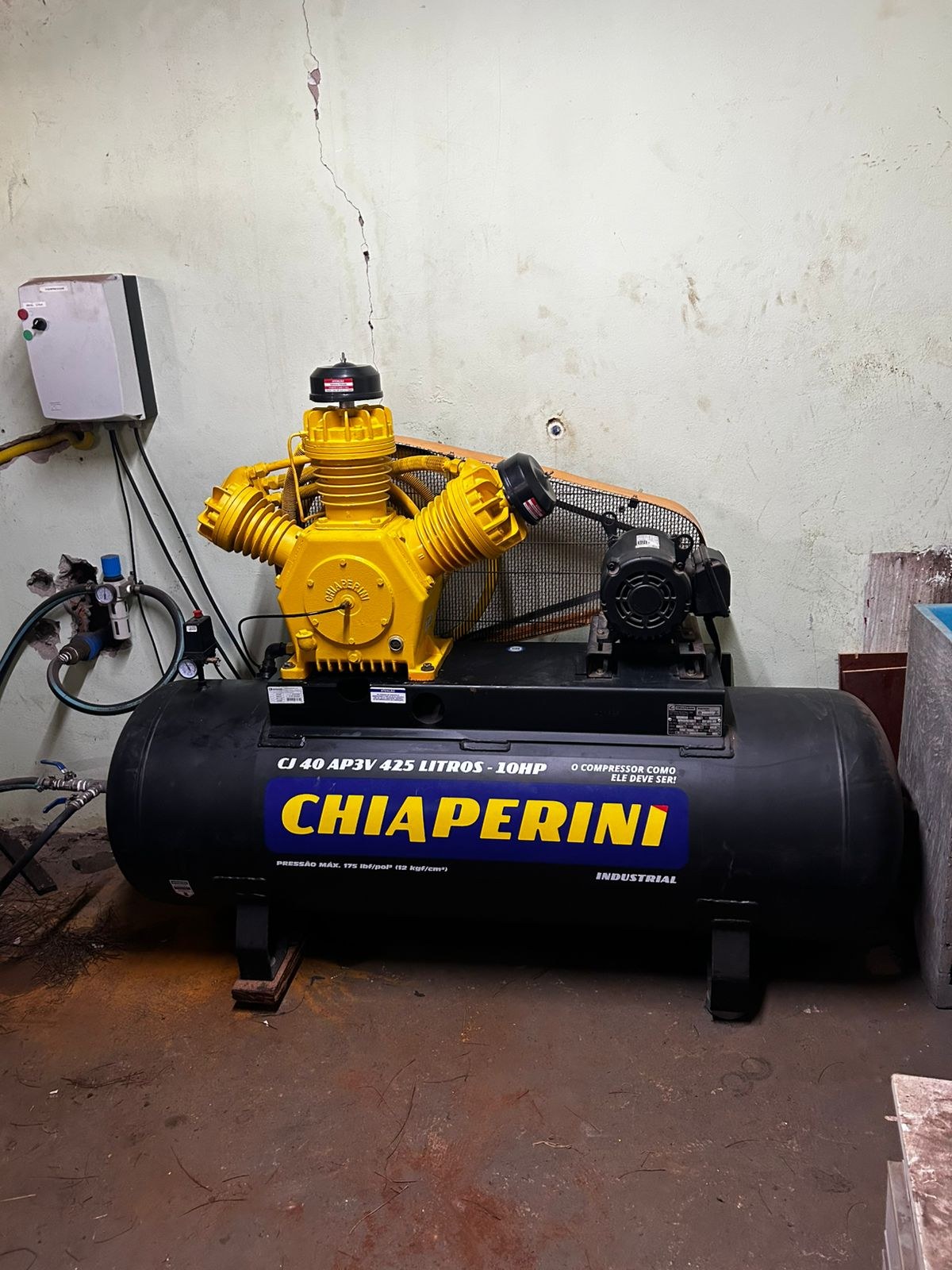 Foto real 29 de equipamento atendido pela União Compressores